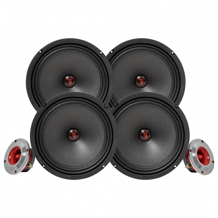 Bass Habit Rebel SR200M z SR25T, pakiet SPL średni w grupie Pakiety / Zestaw do samochodu / Pakiety głośnikowe SPL u BRL (SETSR200PKT3)