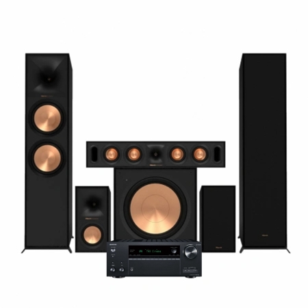 Onkyo TX-NR7100 i Klipsch Reference R-800F, pakiet kina domowego 5.1 w grupie Pakiety / Zestawy do domu / Kino domowe i zestawy kina domowego u BRL (SETTXNR7100PKT2)