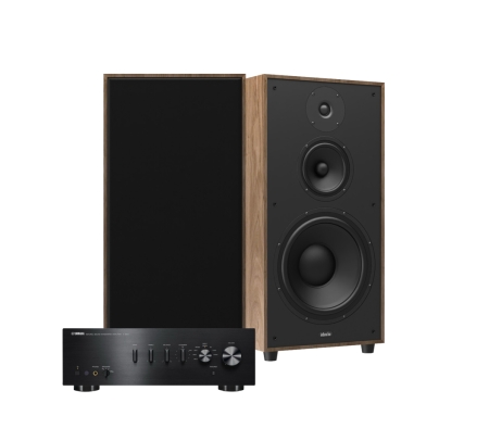 Yamaha A-S501 II z Indiana Line Utah 5, zestaw stereo 2.0 w orzechu w grupie Pakiety / Zestawy do domu / Zestawy stereo u BRL (SETUTAH5PKT2)
