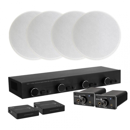 Dayton Audio DTA-120BT z 4x IC680, przełącznikiem głośników i adapterem WiFi w grupie Pakiety / Zestawy do domu / Zestawy multiroom u BRL (SETVSS4DTA120PKT1)