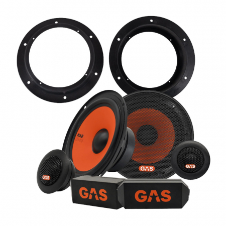 GAS MAD K1, system przedni do VW/Skoda/Audi w grupie Car audio / Co pasuje do mojego samochodu / Volkswagen / Transporter / Transporter T6 2015-2020 / Wymiana głośników Transporter T6 2015-2020 u BRL (SETVWPKT31)