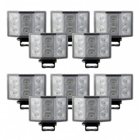 10-pak NIZLED W60RFA, światło cofania/robocze, 60W, pakiet świateł roboczych w grupie Car audio / Oświetlenie LED / Lampy LED / Oświetlenie robocze u BRL (SETW60RFAX10)