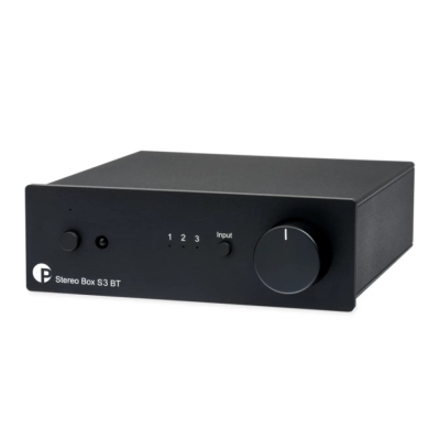 Pro-Ject Stereo Box S3 BT, wzmacniacz stereofoniczny, czarny