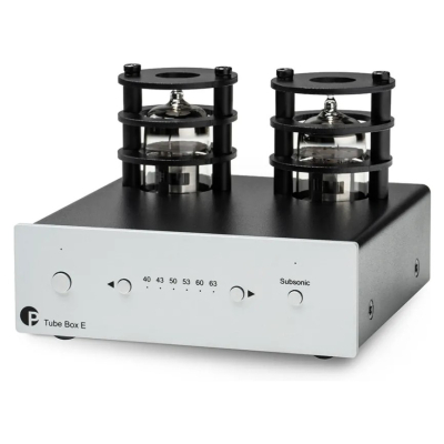 Pro-Ject Tube Box E przedwzmacniacz RIAA, srebrny