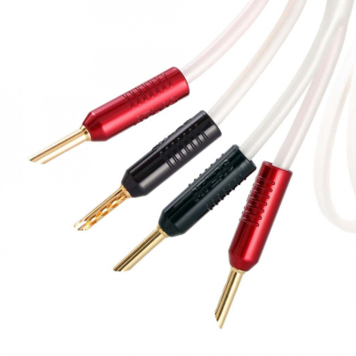 Atlas Element Bi-Amp Achromatic Z 4-4, zakończony kabel głośnikowy 2x3 metry