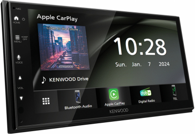 Kenwood DMX6523DABS, radio samochodowe z bezprzewodowym CarPlay i Android Auto, DAB+ i więcej