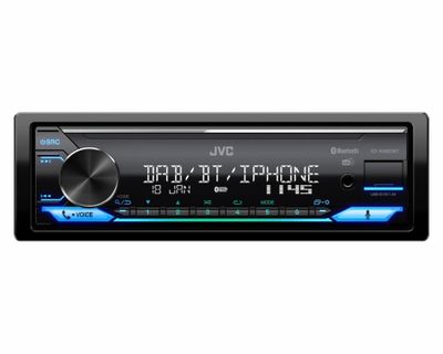 JVC KD-X482DBT radio samochodowe z Bluetooth, AUX/USB i DAB+