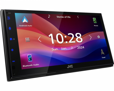 JVC KW-M593BT, radio samochodowe z CarPlay, Android Auto i 2+1 parami wyjść niskopoziomowych