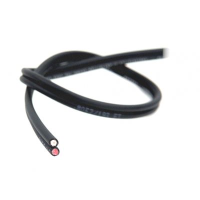 Planet Waves bezlutowy podwójny kabel koncentryczny, czarny, na metry