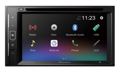 Pioneer AVH-A240BT, radio samochodowe z Bluetooth, DVD i 3 parami wyjść niskopoziomowych