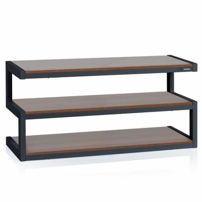Norstone Esse, stolik multimedialny czarny/orzech
