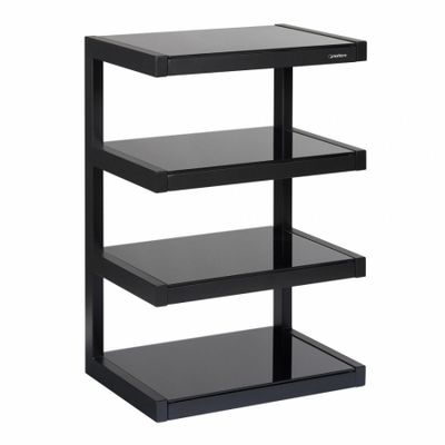 Norstone Esse Hifi, matowa czerń z czarnymi półkami