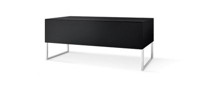 Norstone Khalm 140, stolik TV/media w kolorze fortepianowej czerni