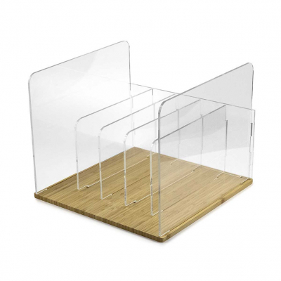 NorStone Vinyl LP Rack, bambus
