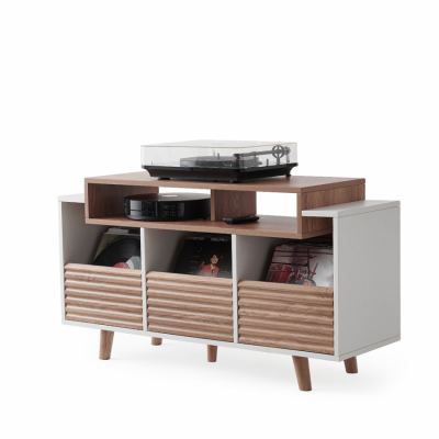 NorStone Oslo Vinyl 1200 szafka RTV biała/dąb