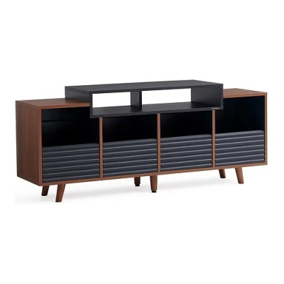 NorStone Oslo Vinyl 1600 mebel medialny czarny/orzech