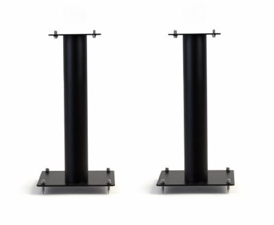 Norstone Stylum 1, stojaki głośnikowe, matowa czerń, wysokość 50 cm