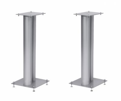 Norstone Stylum 2, stojaki głośnikowe, matowe srebro, wysokość 60 cm