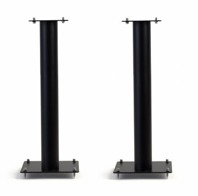 Norstone Stylum 3, stojaki głośnikowe, matowa czerń, wysokość 80 cm