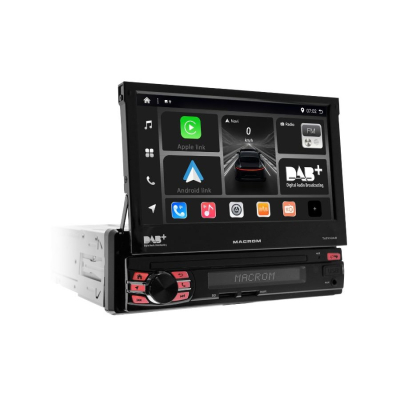 Macrom T6593DAB radio samochodowe z motoryzowanym ekranem, Android 13 i więcej