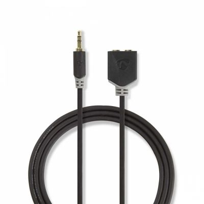 Nedis kabel AUX, 1x 3,5 mm wtyk do 2x 3,5 mm gniazd