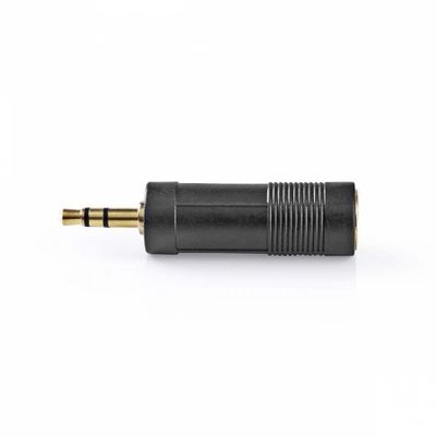 Nedis adapter stereo, 3,5 mm wtyk do 6,35 mm gniazdo