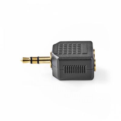 Nedis adapter stereo 1x 3,5 mm wtyk do 2x 3,5 mm gniazdo