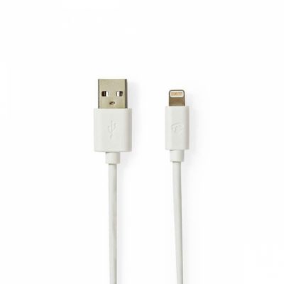 Nedis USB-A do Lightning 8 pinów. Biały