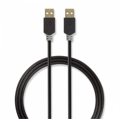 Nedis USB-A wtyk do USB-A wtyk, 2 m