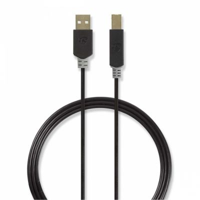 Nedis USB 2.0 USB-A wtyk do USB-B wtyk