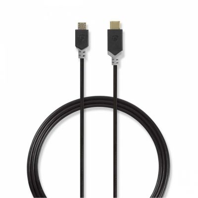 Nedis USB 2.0 USB-C wtyk do Micro-USB wtyk, 1 m