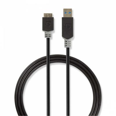 Nedis USB 3.0 USB-A wtyk do Micro-B wtyk, 2 m