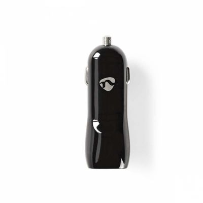 Nedis ładowarka samochodowa, 3.4A, 1x wyjście USB-A i 1x USB-C, czarny