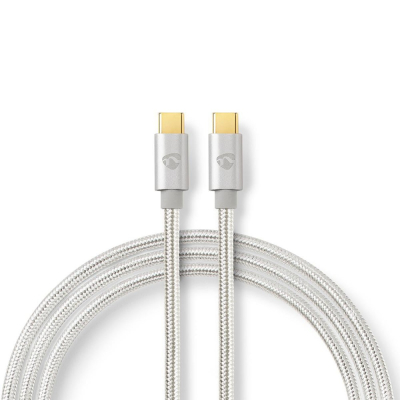 Nedis kabel USB-C, 100 W, 480 Mbit/s, 2 metry