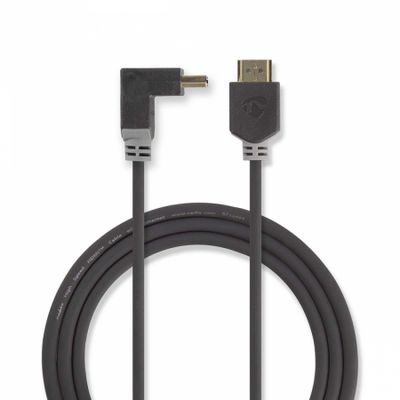 Nedis kabel HDMI High-Speed z wtyczką kątową, 2 m