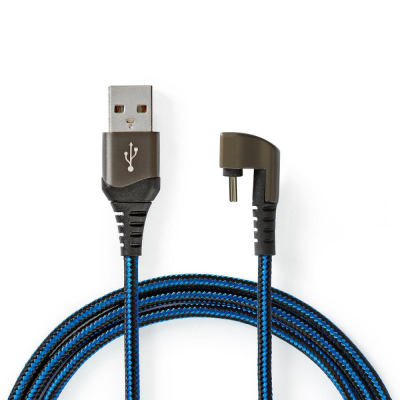 Nedis kabel USB-A do USB-C, wtyk 180°, 1 metr