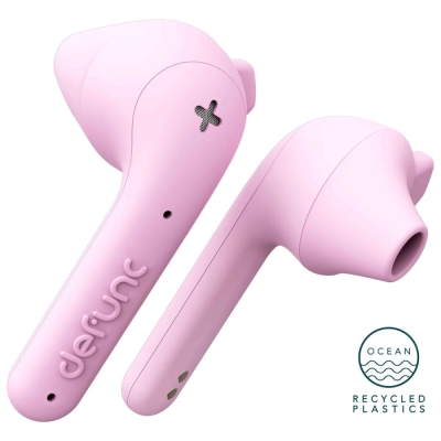 Defunc TRUE BASIC II, słuchawki dokanałowe true wireless, różowe