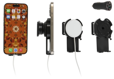 Brodit uchwyt z przegubem kulowym, Apple iPhone 12/12 Mini/12 Pro/12 Pro Max/13/13 Mini/13 Pro/13 Pro Max/14/14 Plus m. in.