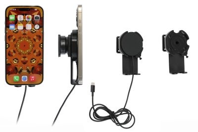Brodit uchwyt z przegubem kulowym, Apple iPhone 12/12 Mini/12 Pro/12 Pro Max/13/13 Mini/13 Pro/13 Pro Max/14/14 Plus m. in.