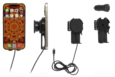 Brodit uchwyt z przegubem kulowym, Apple iPhone 12/12 Mini/12 Pro/12 Pro Max/13/13 Mini/13 Pro/13 Pro Max/14/14 Plus m. in.