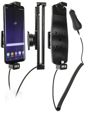Uchwyt aktywny Brodit z wtyczką do gniazda zapalniczki, Samsung Galaxy S8+/S9+