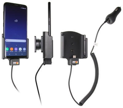 Uchwyt aktywny Brodit z wtyczką do gniazda zapalniczki, Samsung Galaxy S8