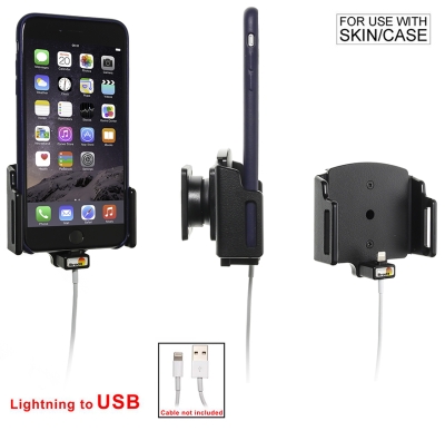 Brodit Uchwyt do połączenia kablowego, Apple iPhone 11/6 Plus/6S Plus/7 Plus/8 Plus/X/XR/Xs/Xs Max