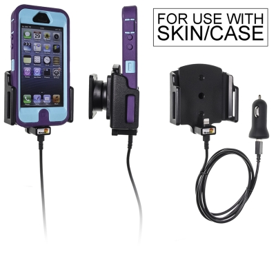 Brodit aktywny uchwyt z kablem USB i adapterem do gniazda zapalniczki, Apple iPhone 5/5C/5S/SE
