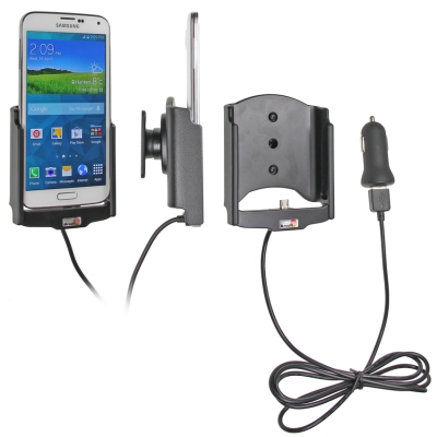 Brodit aktywny uchwyt z kablem USB i adapterem do gniazda zapalniczki, Samsung Galaxy S5