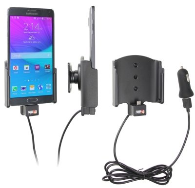 Brodit aktywny uchwyt z kablem USB i adapterem do gniazda zapalniczki, Samsung Galaxy Note 4