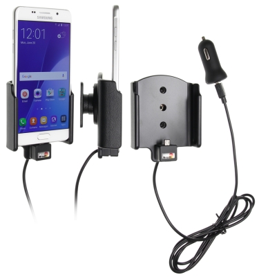 Aktywny uchwyt Brodit z kablem USB i adapterem do gniazda zapalniczki, Samsung Galaxy A5 (2016)