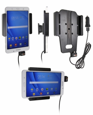 Aktywny uchwyt Brodit z kablem USB i adapterem do gniazda zapalniczki, Samsung Galaxy Tab A 7.0 (2016) SM-T280/SM-T285