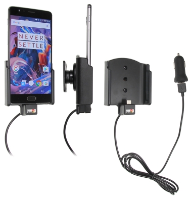 Aktywny uchwyt Brodit z kablem USB i adapterem do gniazda zapalniczki, OnePlus 3/3T