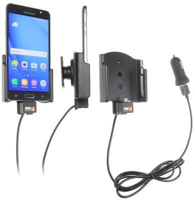 Aktywny uchwyt Brodit z kablem USB i adapterem do gniazda zapalniczki, Samsung Galaxy J5 (2016)